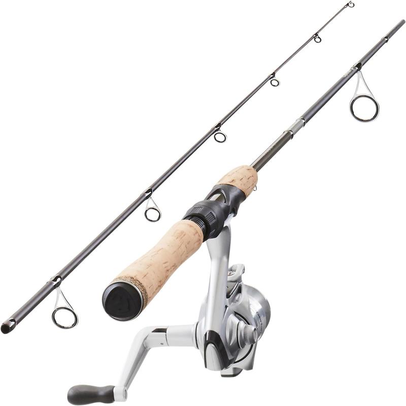 Portable rotating fishing rod