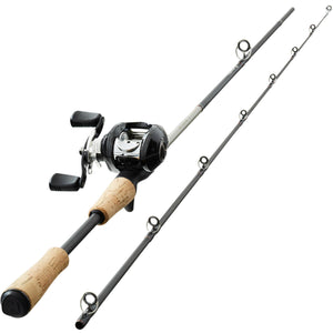 Portable rotating fishing rod