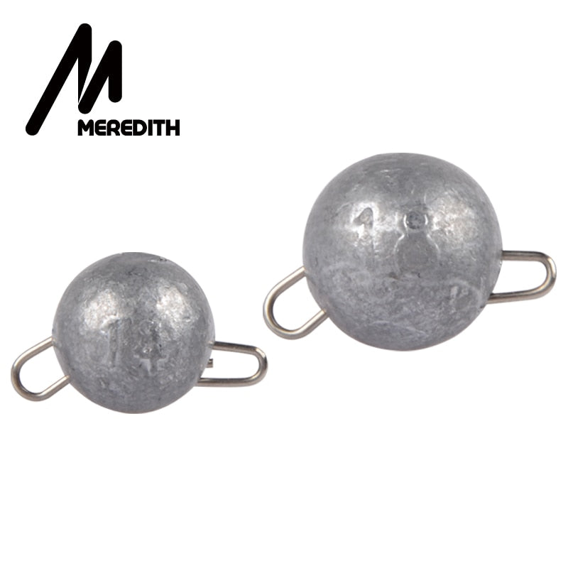 MEREDITH 10 Pcs/lot Fishing Cheburashka Lead Sinker Fishing Accesories Jig Head Lead Bullet Weights Soft Lure Texas Group 2g-18g